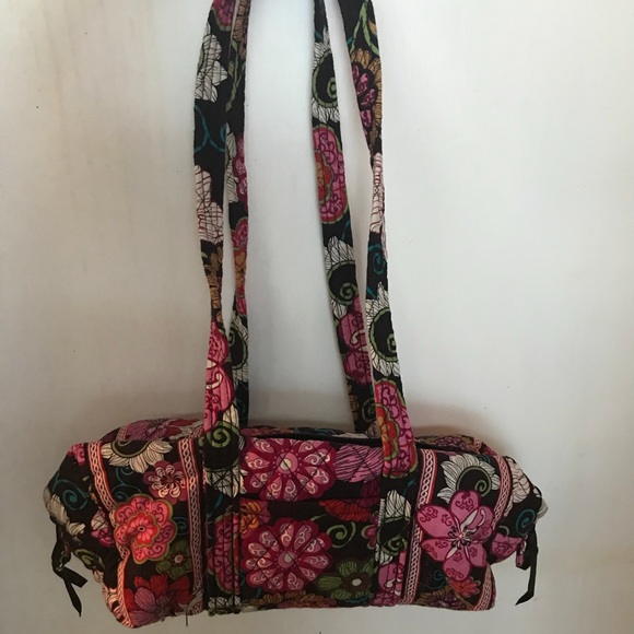 Retired Mod Floral Pattern Vera Bradley Bag - Picture 2 of 3
